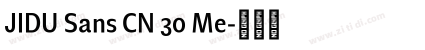 JIDU Sans CN 30 Me字体转换